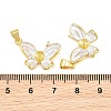 Brass Micro Clear Cubic Zirconia Peg Bails Pin Pendants KK-CBA6A75-51A-G-3