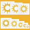 16Pcs 8 Styles PET Hollow Out Drawing Painting Stencils DIY-WH0504-712-1