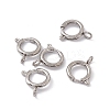 Non-Tarnish 201 Stainless Steel Spring Ring Clasps STAS-J401-LD022-12-3