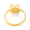 Animal 201 Stainless Steel Adjustable Rings for Women RJEW-D082-05H-3