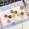 Transparent Acrylic European Beads OACR-N138-51-1