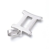 Tarnish Resistant 304 Stainless Steel Pendants X1-STAS-L210-06K-P-2