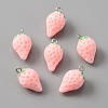 Opaque Resin Pendants RESI-WH0077-10B-2