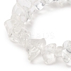 Natural Quartz Crystal Chips & Mixed Gemstone Stretch Bracelet for Women BJEW-JB09230-4