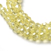 Electroplate Glass Bead Strands X-EGLA-R015-4mm-26-2