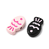 Fish Spray Painted Alloy Enamel Beads FIND-C075-04-2