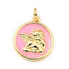 Brass Enamel Pendants KK-G416-38G-01-1