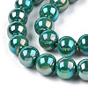 Electroplate Opaque Glass Beads Strands GLAA-T032-P8mm-AB12-3