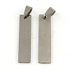 201 Stainless Steel Rectangle Stamping Blank Tag Pendants STAS-R064-15-1