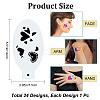 Plastic Face Paint Stencils DIY-WH0304-582B-2