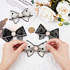4Pcs 2 Style Heart Pattern Organza Bowknot Shoe Decorations DIY-FH0005-76-3