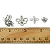 40Pcs 4 Styles Tibetan Style Alloy Pendants TIBEP-FS0001-16-6