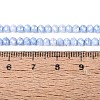Anti-Tarnish Electroplate Rondelle Glass Beads Strands LS-EGLA-T021-3mm-17-04-4