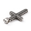 304 Stainless Steel Pendants STAS-A083-09AS-3