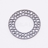 Zinc Alloy Filigree Joiners Links PALLOY-WH0076-41B-RS-1