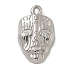 Anti-Tarnish 304 Stainless Steel Pendants STAS-Q334-61P-1