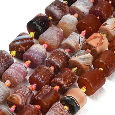 Dyed & Heated Natural Fire Crackle Agate Beads Strands GG-CBAB9C6-J01-01-1