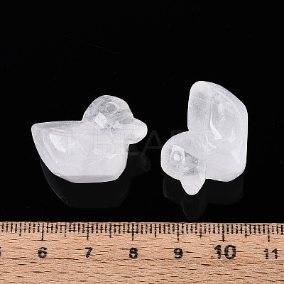 Natural Quartz Crystal Duck Display Decorations G-N345-12C-1