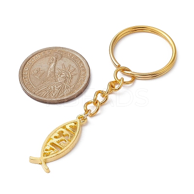 Brass & Tibetan Style Alloy Keychain KEYC-JKC00555-02-1
