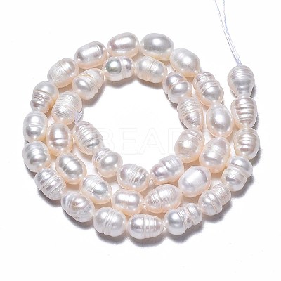 Natural Cultured Freshwater Pearl Beads Strands LS-PEAR-N012-07A-1