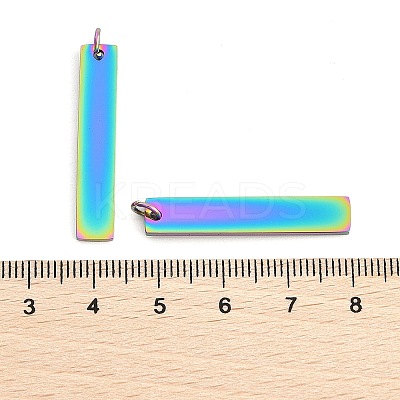 Ion Plating(IP) 304 Stainless Steel Pendants STAS-I311-14B-RC-1