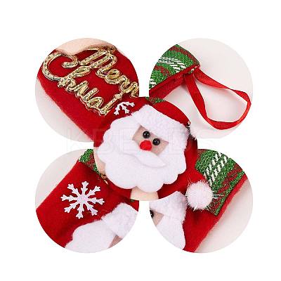 8Pcs Cloth Christmas Stockings Sets JX065A-1