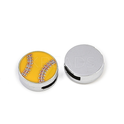 36Pcs 6 Styles Alloy Enamel Slide Charms FIND-SC0010-53-1