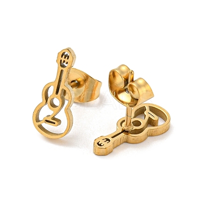 Golden 304 Stainless Steel Stud Earrings for Women LS-EJEW-E294-01G-03-1