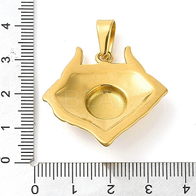 304 Stainless Steel Pendants STAS-R229-01G-1