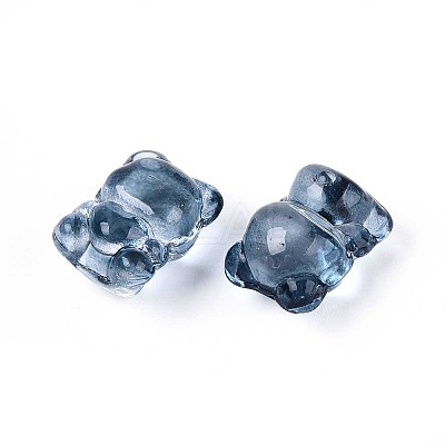 Baking Paint Transparent Glass Beads DGLA-N018-02A-1