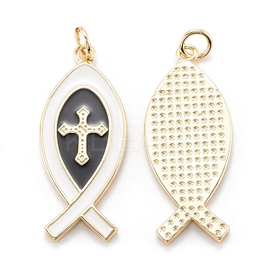 Real 18K Gold Plated Brass Pendants KK-M219-01G-B-1