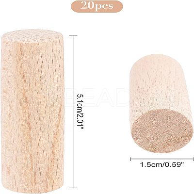 20Pcs Beech Wood Craft Sticks DIY-NB0006-51-1