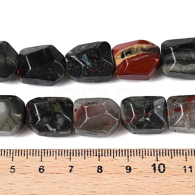 Natural African Bloodstone Beads Strands G-N342-147-1