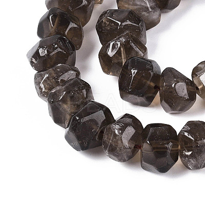 Natural Smoky Quartz Beads Strands G-N347-17A-01-1
