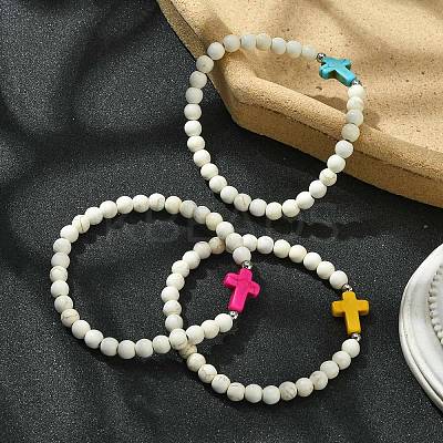 Religion Cross Bracelets BJEW-TA00397-1
