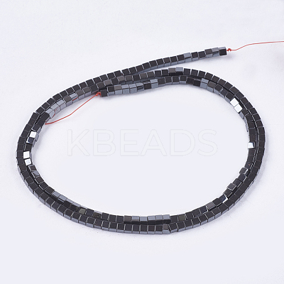 Electroplate Non-magnetic Synthetic Hematite Beads Strands G-J170A-2x2mm-03-1