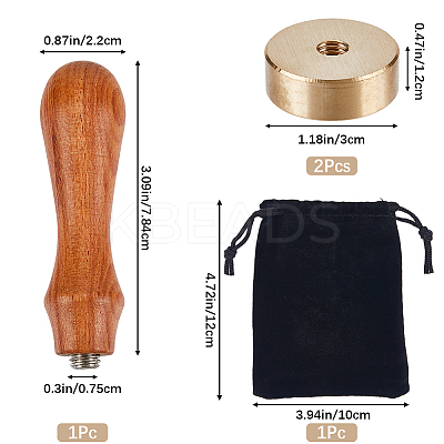 DIY Wax Seal Stamp Sets DIY-CP0010-27A-1