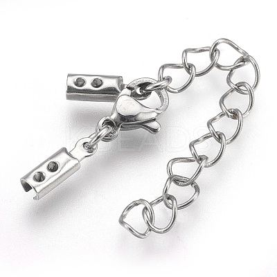 Tarnish Resistant 304 Stainless Steel Chain Extender X-STAS-P207-01P-C-1