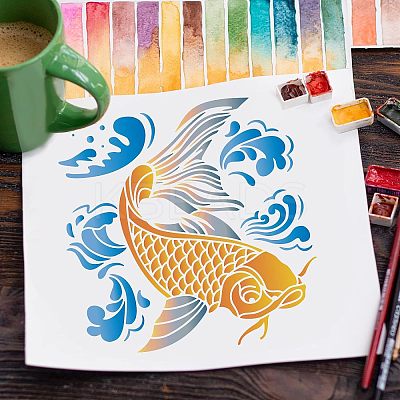 Large Plastic Reusable Drawing Painting Stencils Templates DIY-WH0172-790-1