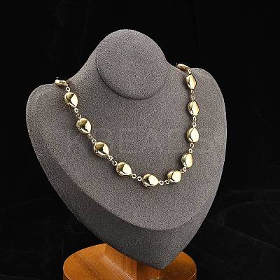 304 Stainless Steel Link Chain Necklaces NJEW-U023-04C-G-1