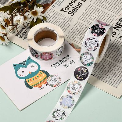 1 Inch Thank You Stickers DIY-G013-A13-1
