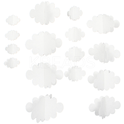 Felt 3D Colud Hanging Ceiling Ornaments HJEW-WH20010-07B-1