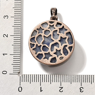 Natural Blue Spot Jasper Pendants G-P560-01R-04-1