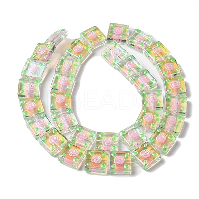 Transparent Glass Beads Strands LAMP-K037-11D-1