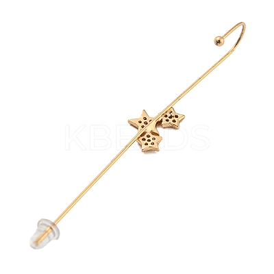 Rhinestone Stud Earring EJEW-G378-01D-1