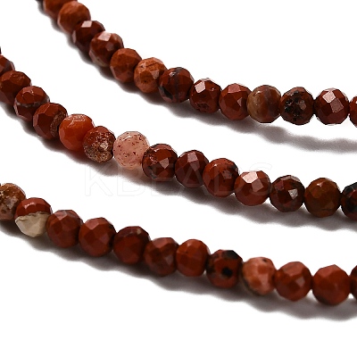 Natural Red Jasper Beads Strands G-RM2025-38-3mm-1