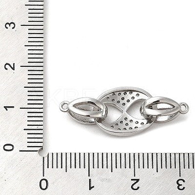 Brass Micro Pave Clear Cubic Zirconia Fold Over Clasps KK-M270-07P-1