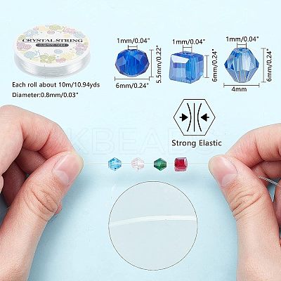 DIY Stretch Bracelets Making EGLA-NB0001-14-1