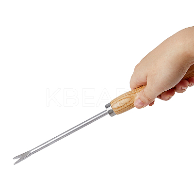 430 Stainless Steel Root Picker AJEW-WH0270-310-1
