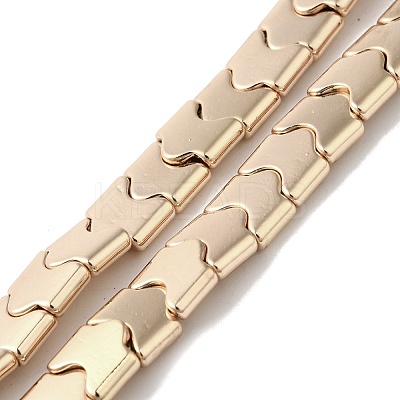 Electroplated Synthetic Non-magnetic Hematite Beads Strands G-I364-E01-LG-1